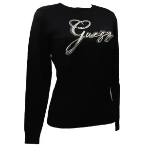 Guess Donna Maglioni-OLIVE LOGO RN Nero