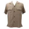 Over D Abbigliamento Camicia-OVERSHIRT TASCHE A TOPPA J21 Beige