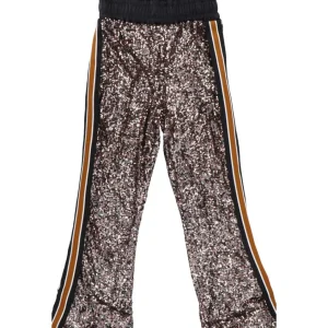 Jaycì Donna Pantaloni-Paillettes e raso 91030 Nero paillettes multicolor