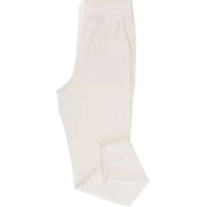 Have One Donna Pantaloni-PANTALONE STRETTO ZIP Bianco Panna
