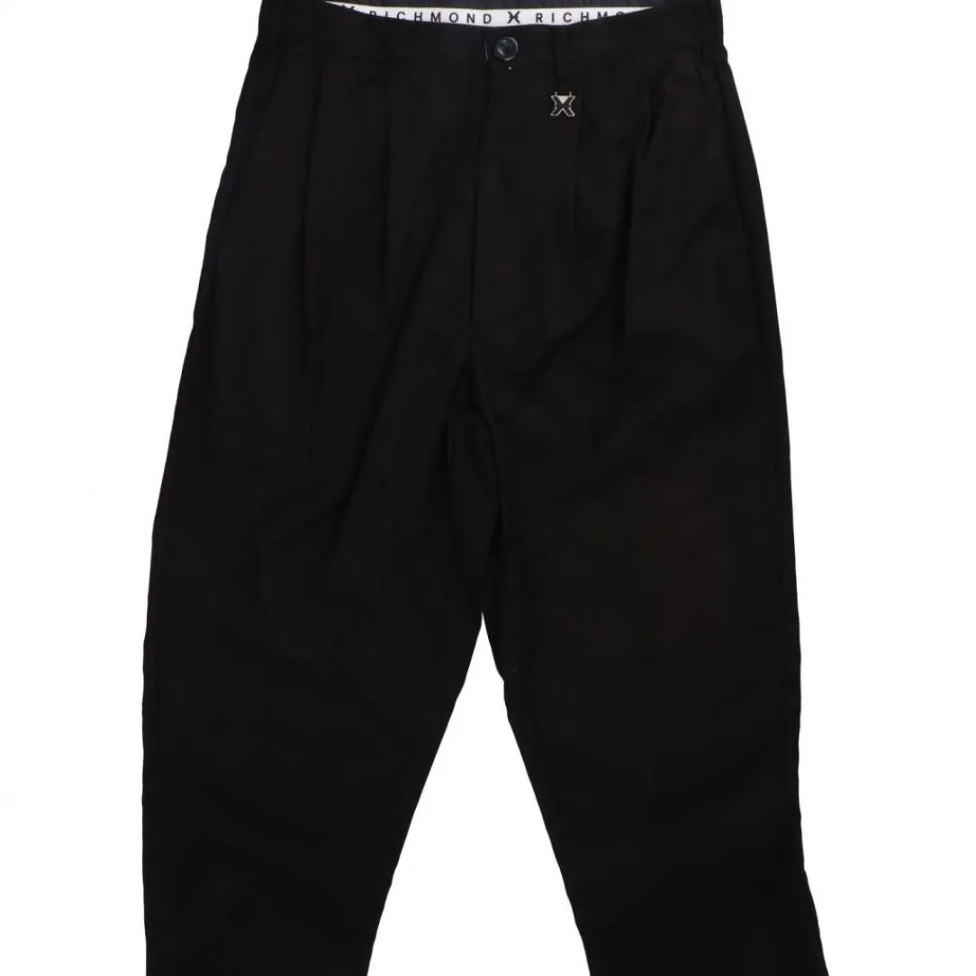 pants_mantas_nero_1.webp Richmond Abbigliamento Pantaloni-PANTS MANTAS Nero