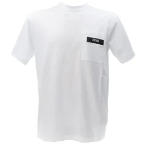 Versace Uomo T-Shirt-PATCH LOGO T-SHIRT Bianco