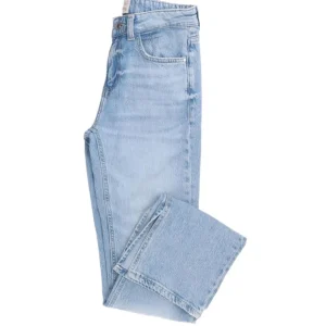 Guess Donna Jeans-PAULETTE FLARE SPLIT Denim Chiaro