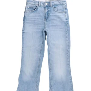 Guess Donna Jeans-PAULETTE FLARE SPLIT Denim Chiaro