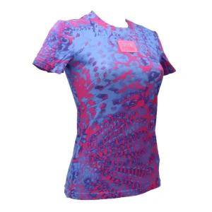 Versace Donna T-Shirt-PIECE JERSEY STR PRINT ANIMALIER Multicolore