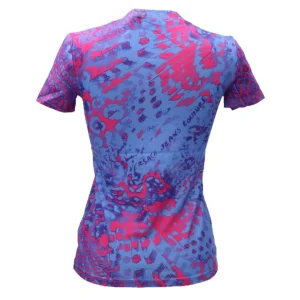 Versace Donna T-Shirt-PIECE JERSEY STR PRINT ANIMALIER Multicolore