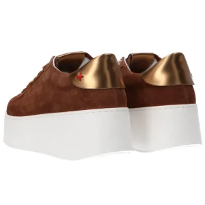 Gio Più Donna Sneakers-Platform jewels rosa Marrone suede
