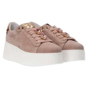 Gio Più Donna Sneakers-Platform jewels rosa Rosa suede