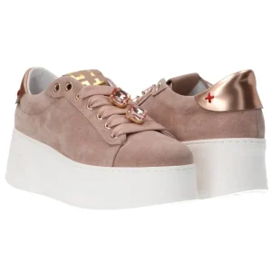 Gio Più Donna Sneakers-Platform jewels rosa Rosa suede