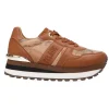 Alviero Martini Donna Sneakers-Platform mappa geo 2012 0289 Cuoio