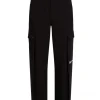 Karl Lagerfeld Donna Pantaloni-PLEATED CARGO PANT 245J1002 Nero