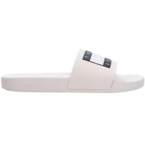 Tommy Hilfiger Uomo Scarpe Mare-Pool slide ess Bianco
