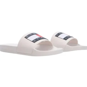 Tommy Hilfiger Uomo Scarpe Mare-Pool slide ess Bianco