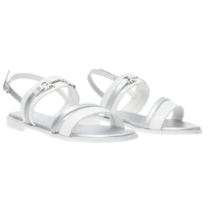Patrizia Pepe Girl Donna Sandali-PPJ291 Ecopelle f.do gomma Bianco