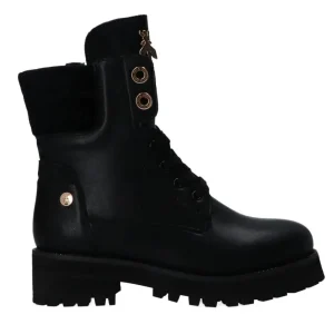 Patrizia Pepe Girl Donna Anfibi-PPJ884 PPJ934 VITELLO PALISSON Nero metallic