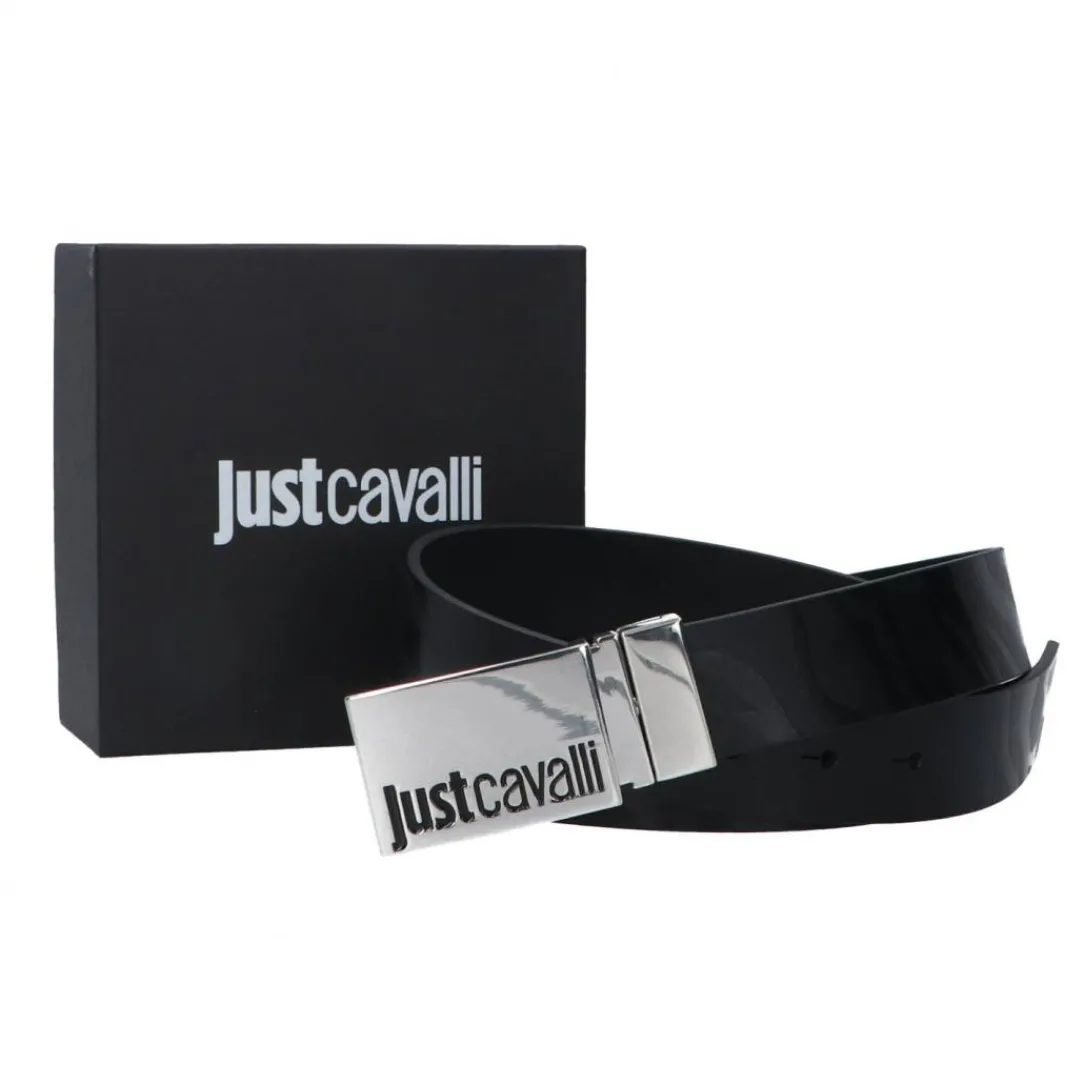 qbf_vitello_tiger_nero_0.webp Just Cavalli Uomo Cinture-74QB6F10 VITELLO TIGER Nero