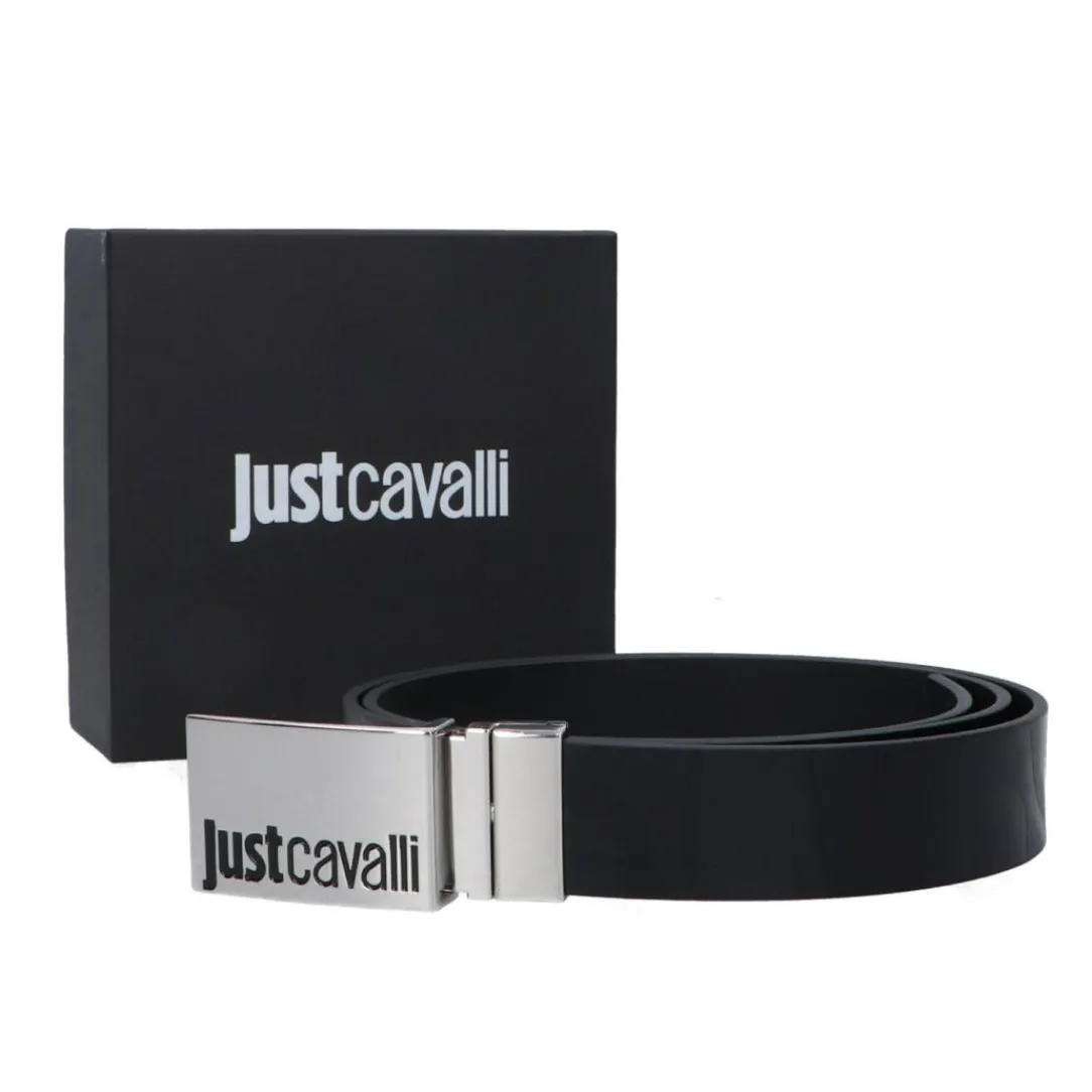 qbf_vitello_tiger_nero_1.webp Just Cavalli Uomo Cinture-74QB6F10 VITELLO TIGER Nero