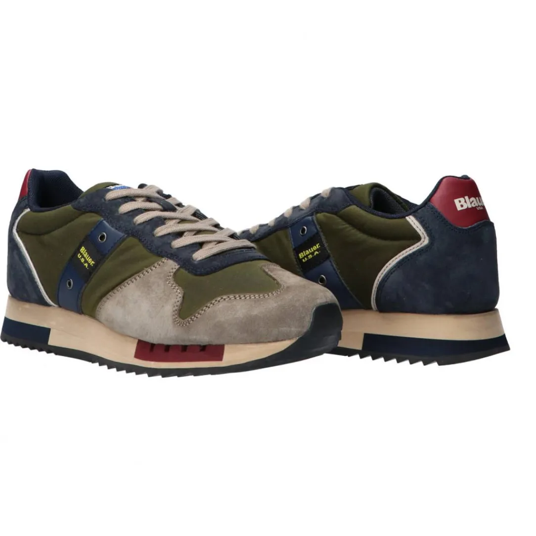 queens_wax_verde_2.webp Blauer USA Uomo Sneakers-Queens01 wax Verde
