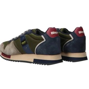 Blauer USA Uomo Sneakers-Queens01 wax Verde