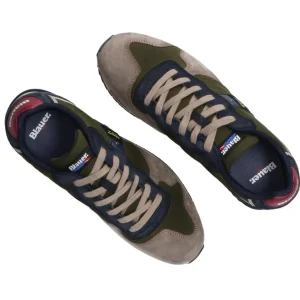 Blauer USA Uomo Sneakers-Queens01 wax Verde