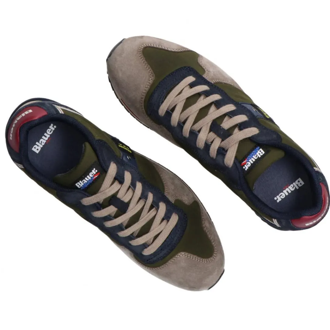 queens_wax_verde_4.webp Blauer USA Uomo Sneakers-Queens01 wax Verde