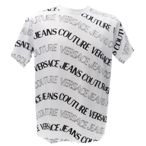 Versace Uomo T-Shirt-R ALL OVER T-SHIRT JERS MONOGRAM Bianco
