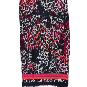 Just Cavalli Donna Foulard-75RA2H04 PASHMINA ANIMAL Fucsia