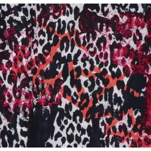 Just Cavalli Donna Foulard-75RA2H04 PASHMINA ANIMAL Fucsia