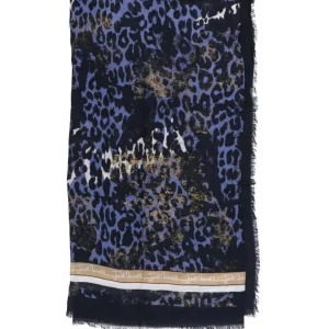 Just Cavalli Donna Foulard-75RA2H04 PASHMINA ANIMAL Viola