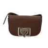 Chiara Ferragni Donna Borse Tracolla-RANGE B EYELIKE GRAINY Marrone