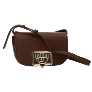 Chiara Ferragni Donna Borse Tracolla-RANGE B EYELIKE GRAINY Marrone