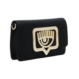 Chiara Ferragni Donna Borse Tracolla-RANGE B GRAINY EYELIKE BUCKLE Nero