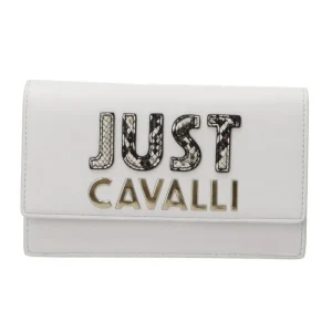 Just Cavalli Donna Borse Tracolla-RANGE C CUT SOFT NAPPA Bianco