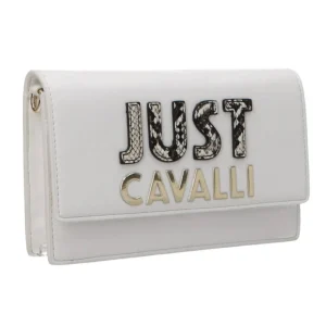 Just Cavalli Donna Borse Tracolla-RANGE C CUT SOFT NAPPA Bianco