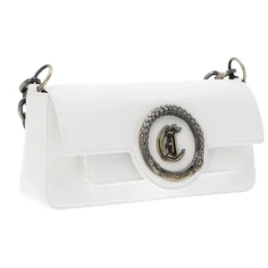 Just Cavalli Donna Borse A Spalla-Range Z new JC metal circle Bianco