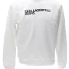 Karl Lagerfeld Uomo Felpe-REG ESSENTIAL LOGO 246D1808 Bianco