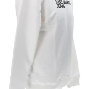 Karl Lagerfeld Uomo Felpe-REG ESSENTIAL LOGO 246D1808 Bianco