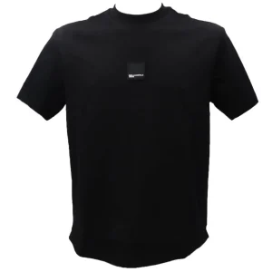Karl Lagerfeld Uomo T-Shirt-REGULAR CURVED HEM TEE 245D1705 Nero