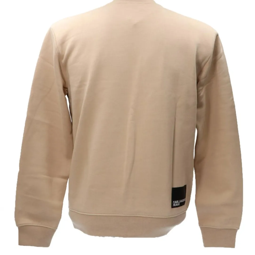regular_logo_sweat_d_beig_2.webp Karl Lagerfeld Uomo Felpe-REGULAR LOGO SWEAT 231D1804 Beige