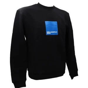 Karl Lagerfeld Uomo Felpe-REGULAR LOGO SWEAT 231D1804 Nero