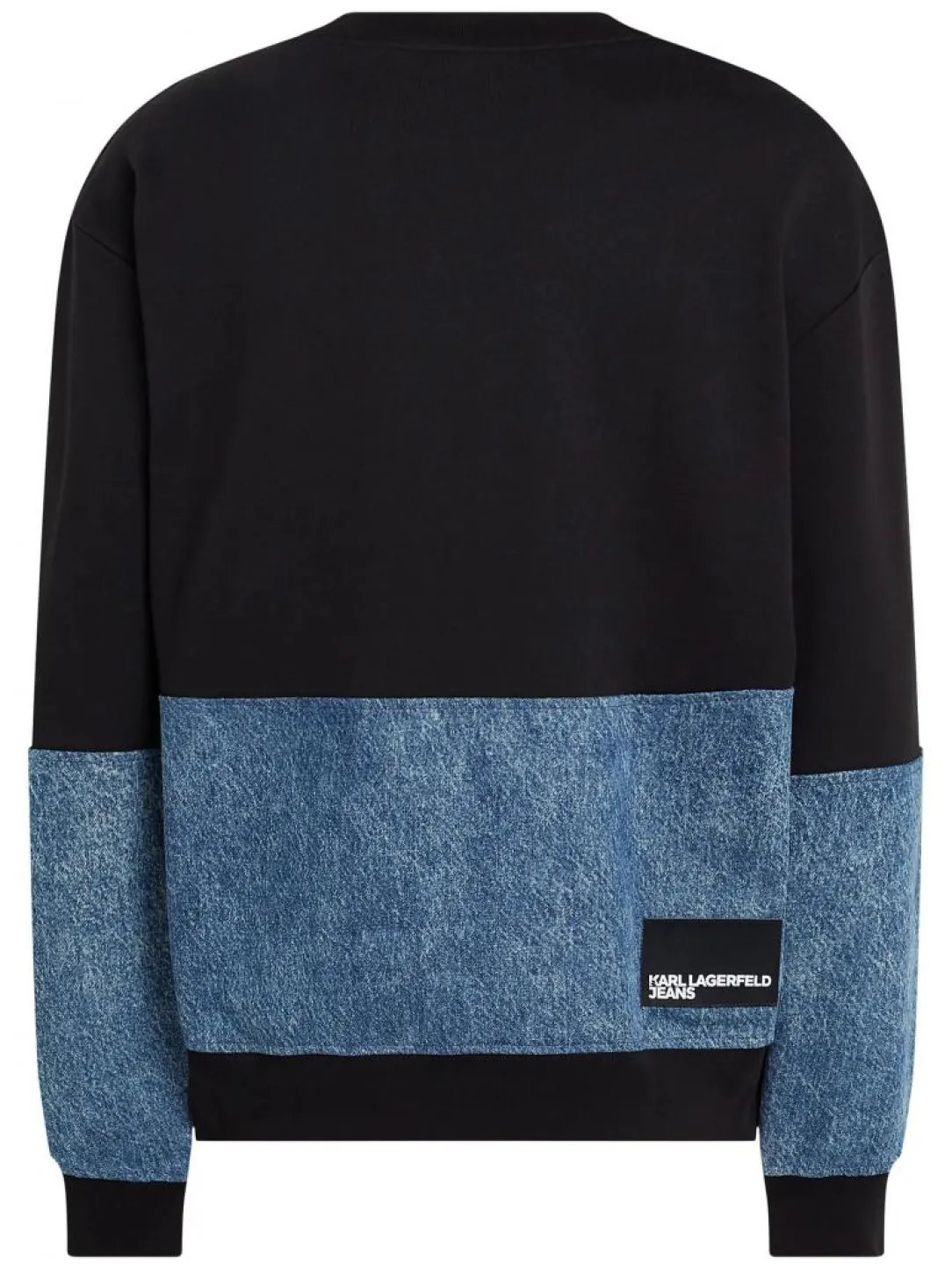 relaxed_denim_mix_sweat_d_2.webp Karl Lagerfeld Uomo Felpe-RELAXED DENIM MIX SWEAT 246D1807 Nero