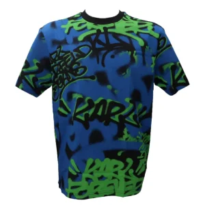 Karl Lagerfeld Uomo T-Shirt-RELAXED GRAFFITI 241D1711 Nero