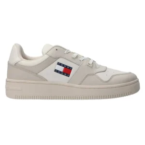 Tommy Hilfiger Uomo Sneakers-Retro Basket cupsole tumble Beige