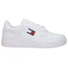 Tommy Hilfiger Uomo Sneakers-Retro Basket cupsole tumble Bianco