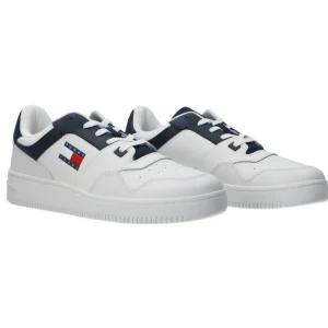 Tommy Hilfiger Uomo Sneakers-Retro Basket cupsole tumble Blu
