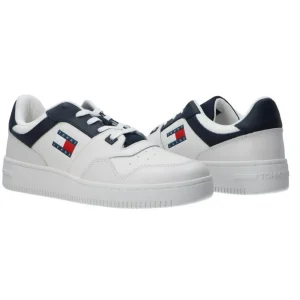 Tommy Hilfiger Uomo Sneakers-Retro Basket cupsole tumble Blu