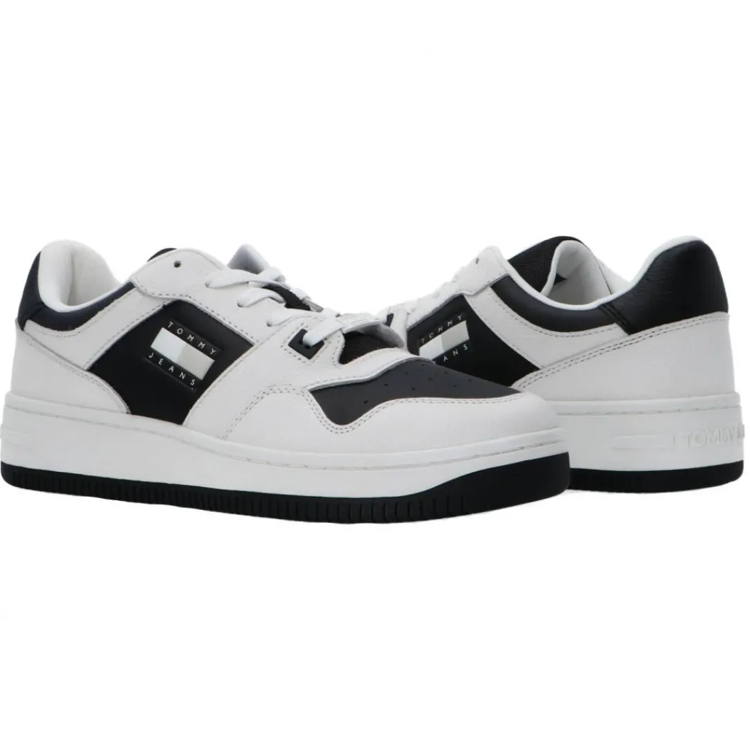 retro_basket_cupsole_tumb_2-3.webp Tommy Hilfiger Uomo Sneakers-Retro Basket cupsole tumble Bianco Nero