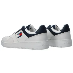 Tommy Hilfiger Uomo Sneakers-Retro Basket cupsole tumble Blu