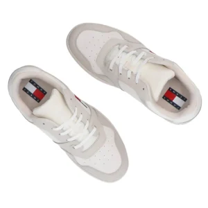 Tommy Hilfiger Uomo Sneakers-Retro Basket cupsole tumble Beige