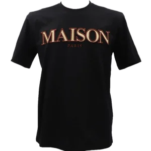 Maison 9 Paris Uomo T-Shirt-RIC MAISON Nero